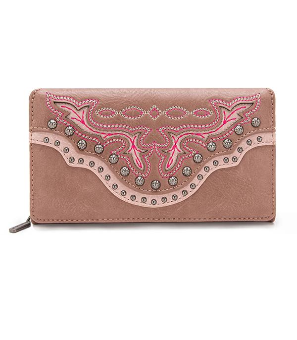 Montana West Boot Scroll Wallet
