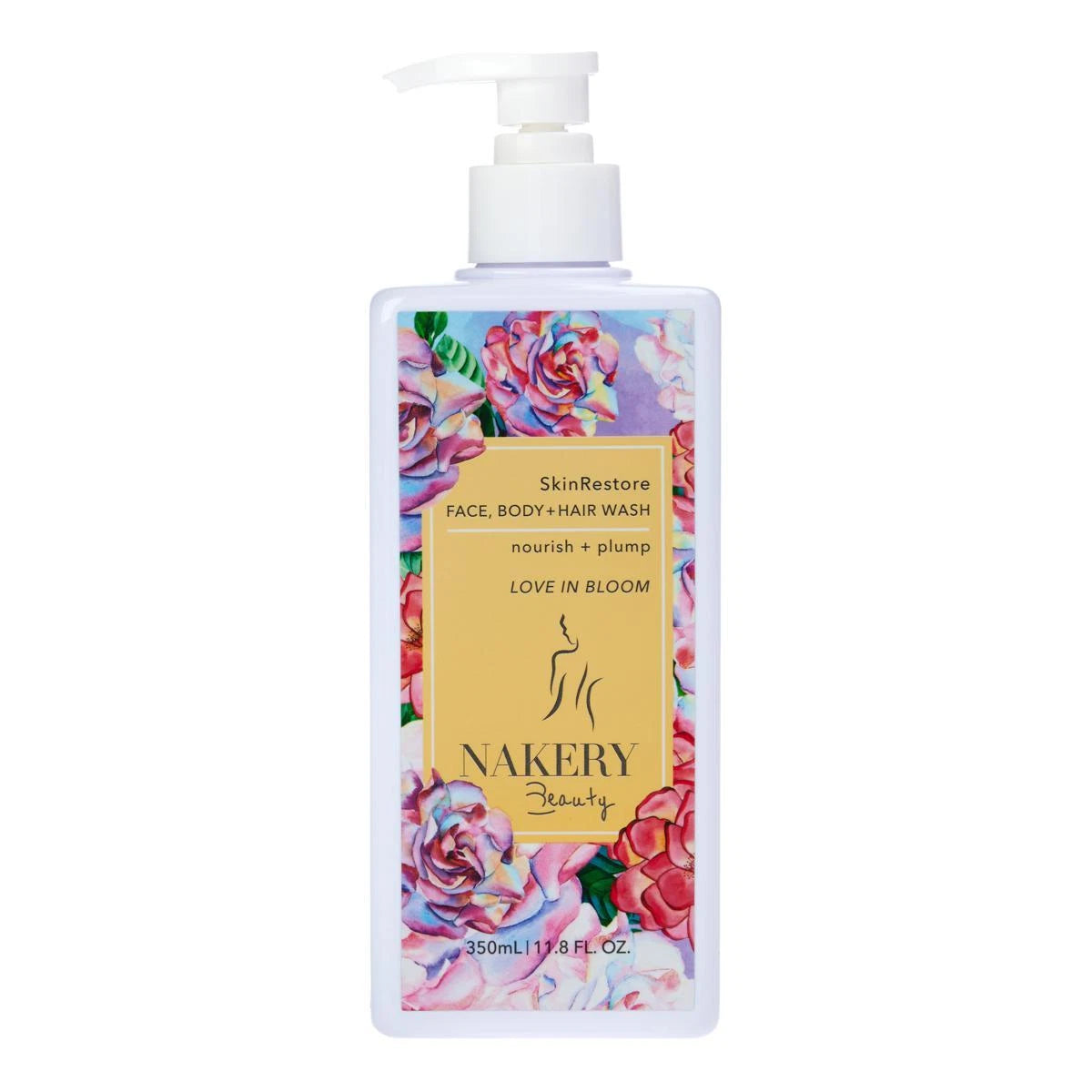 Nakery Beauty SkinRestore Face, Body and Hair Wash - Love in Bloom