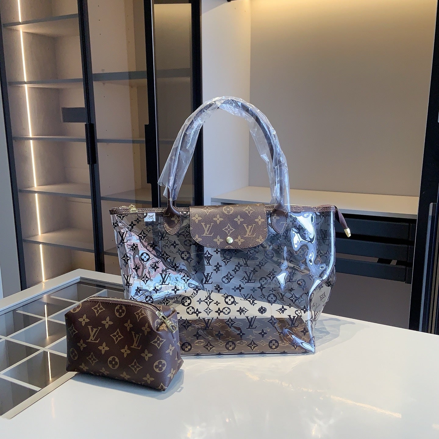 LV clear tote