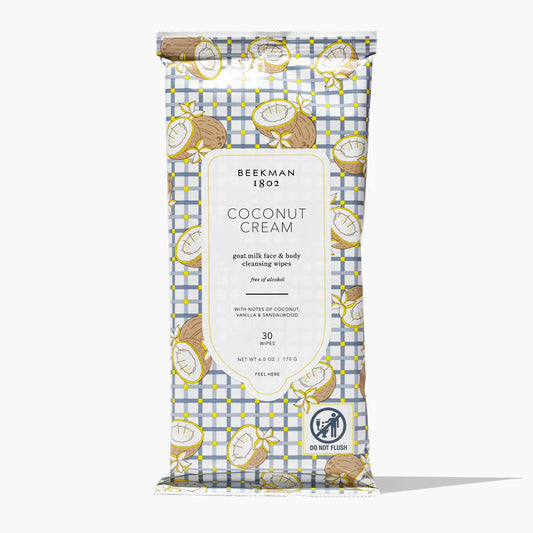 Beekman 1802 Coconut Cream Face Wipes