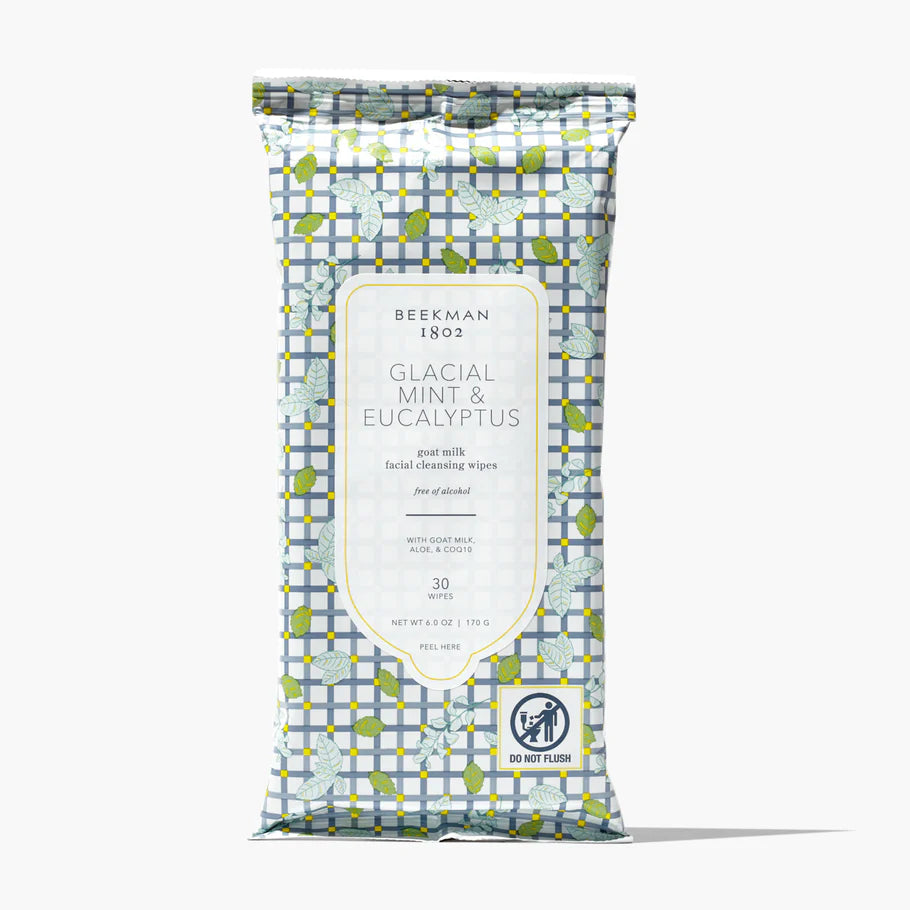 Beekman 1802 Facial Cleansing Wipes - Glacial Mint & Eucalyptus