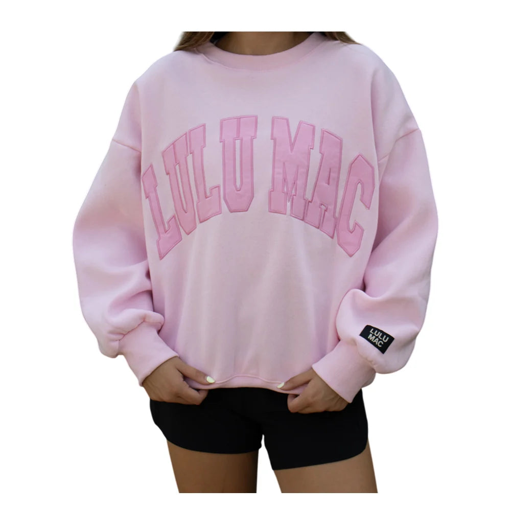 LULUMAC Light Pink Mono Sweatshirt