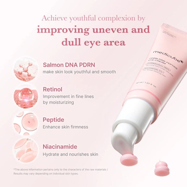 Medicube Salmon Dna Pdrn Pink Peptide Eye Cream